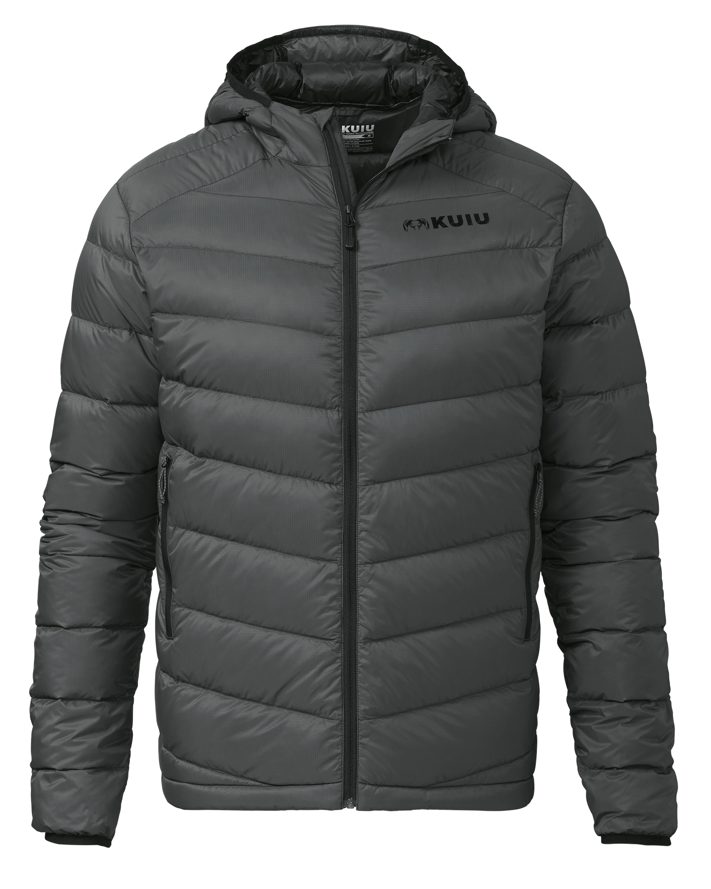 Super Down LT Hooded Jacket | Gunmetal