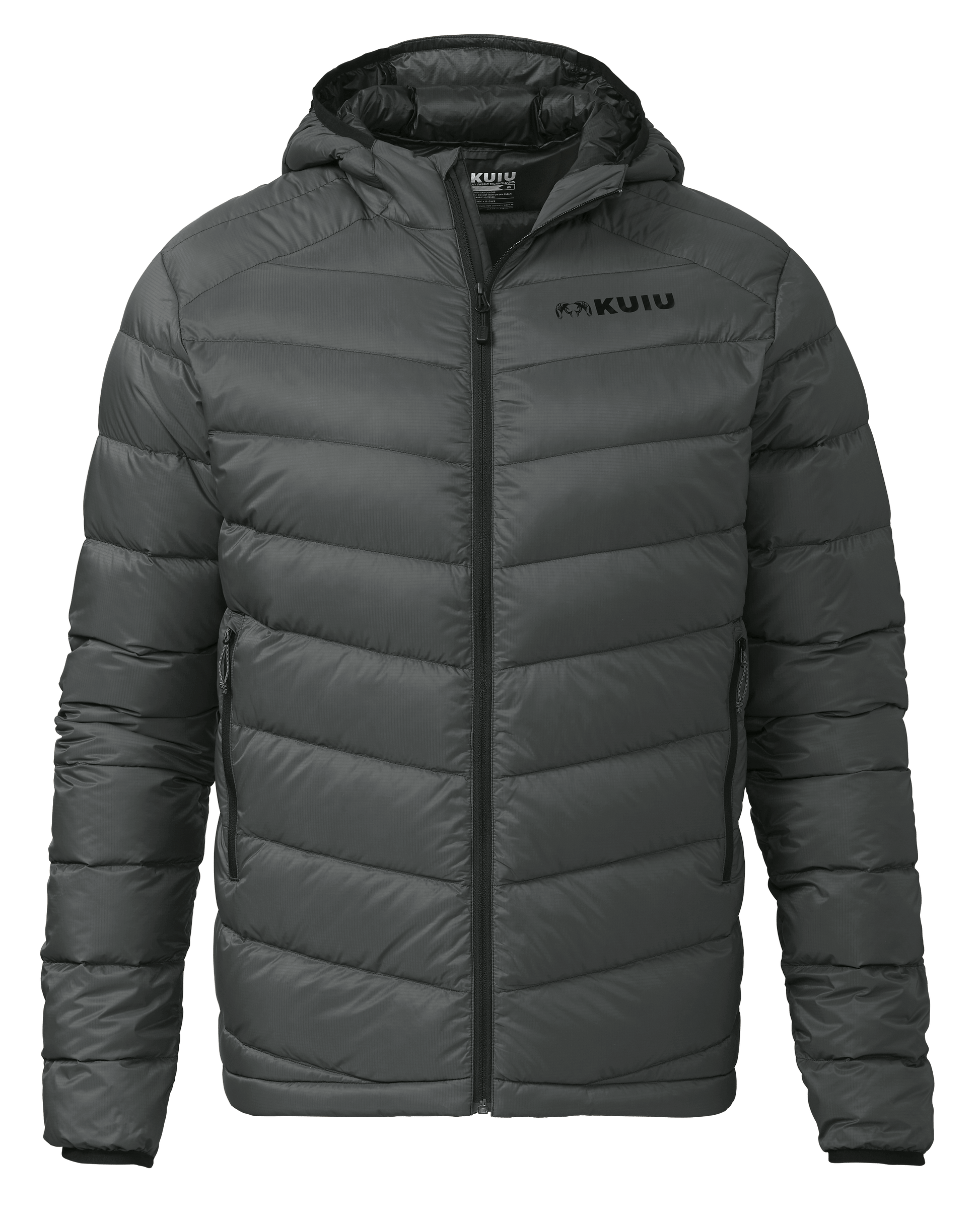 Super Down LT Hooded Jacket | Gunmetal