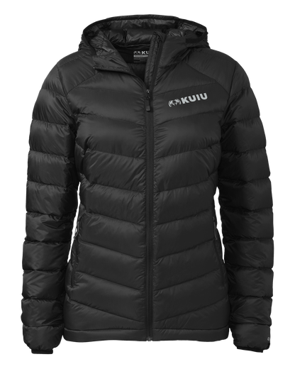 Women's Super Down LT Hooded Jacket | Black