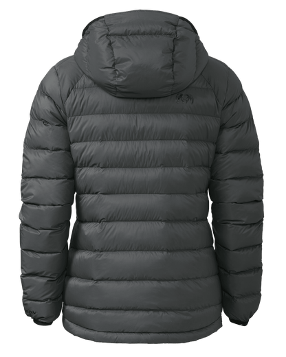 Outlet Women's Super Down LT Hooded Jacket | Gunmetal