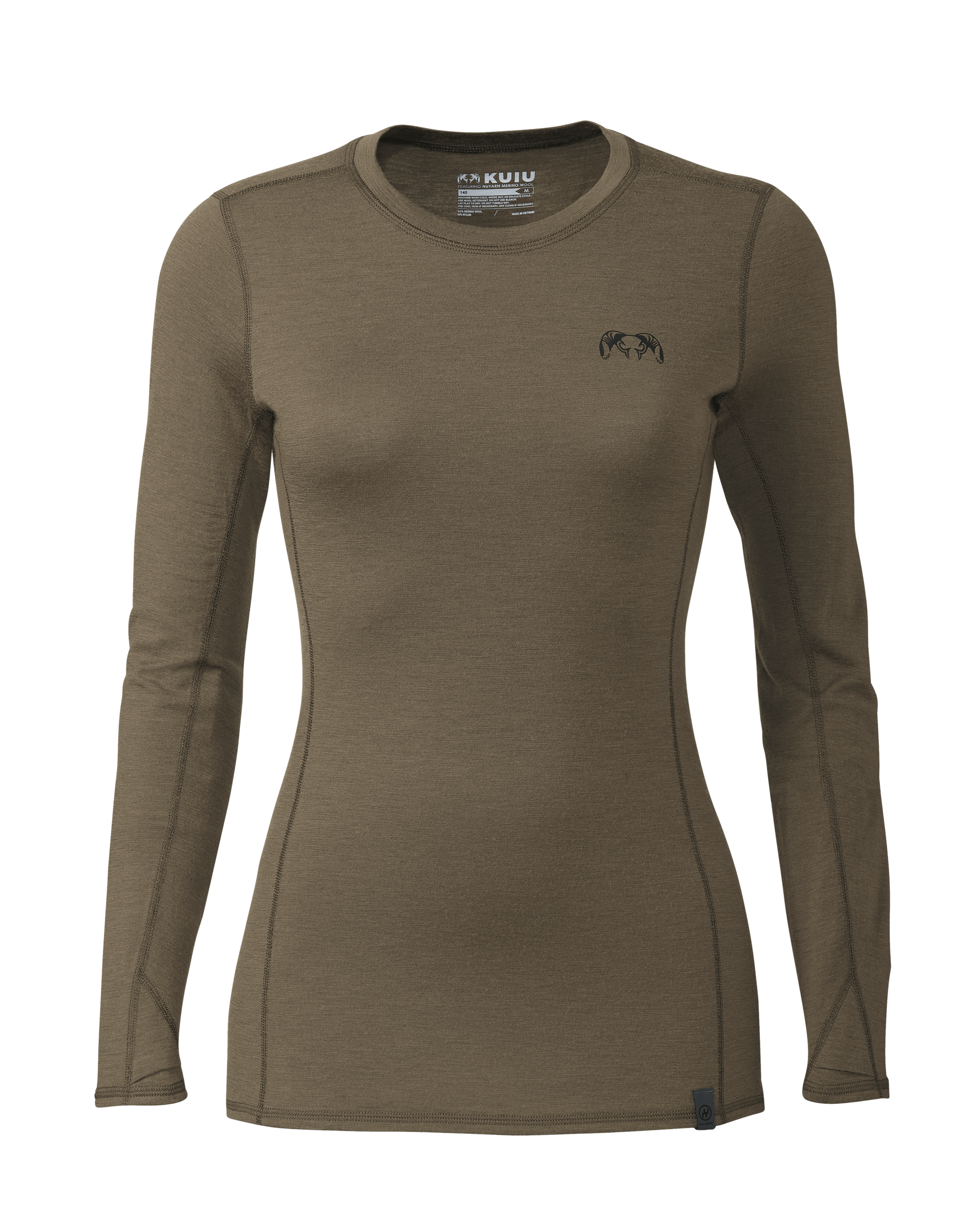 Women's ULTRA Merino 145 LS Crew | Ash