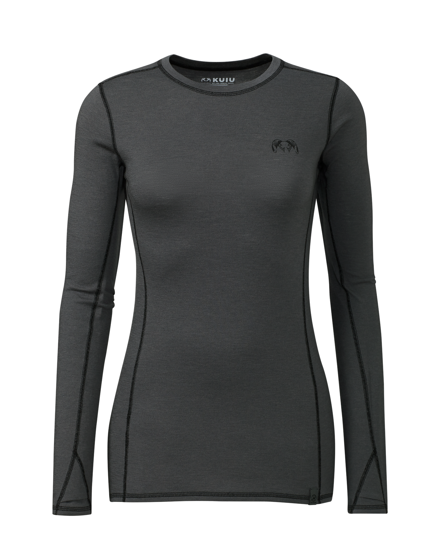 Women's ULTRA Merino 145 LS Crew | Gunmetal