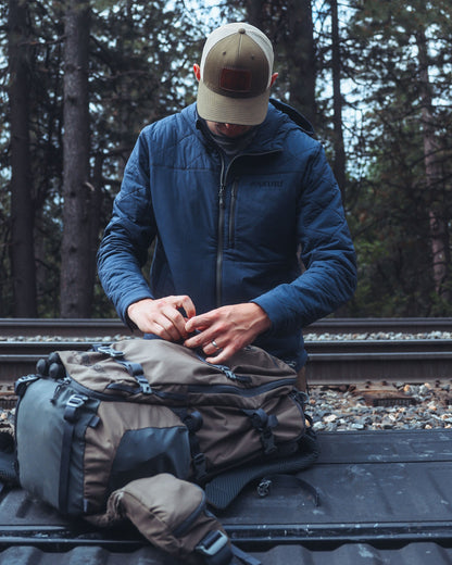 Outlet Granby Hooded Jacket | Steel Blue