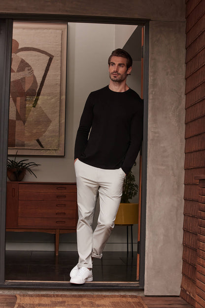Precision Long Sleeve Tee -- True Black