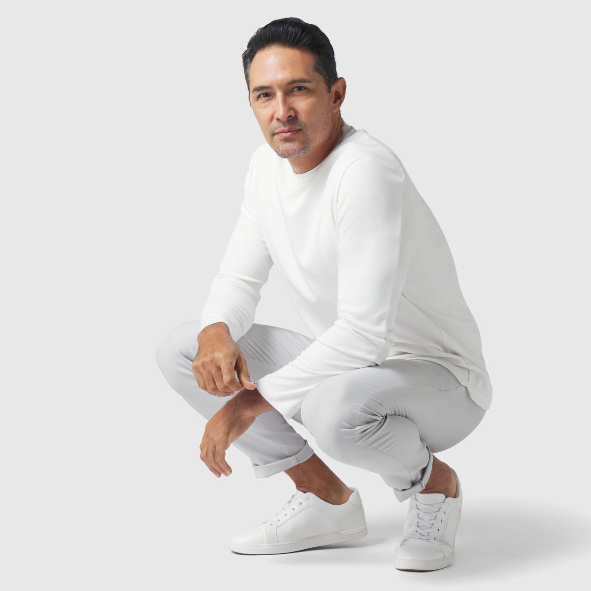 Precision Long Sleeve Tee -- True White