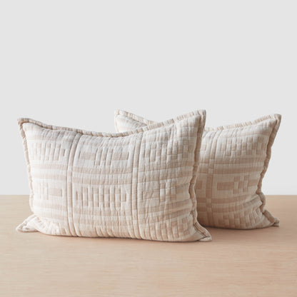 Alegria Organic Cotton Quilted Shams