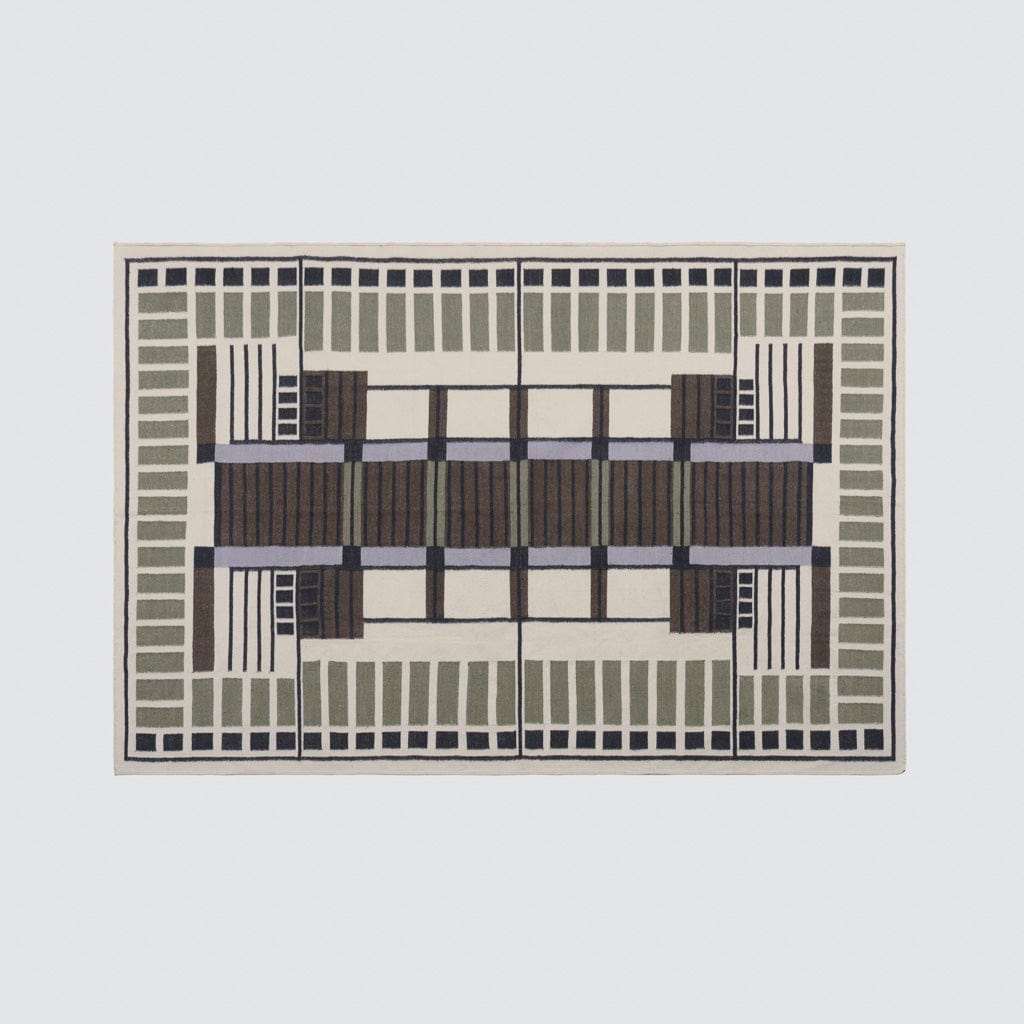 Amman Handwoven Area Rug - Olive
