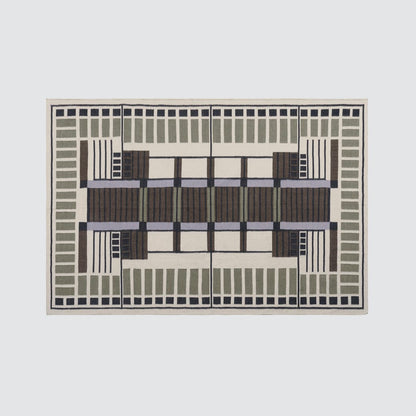 Amman Handwoven Area Rug - Olive