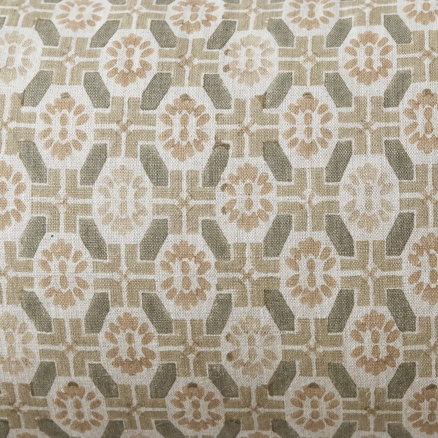 Ayana Block Print Lumbar Pillow