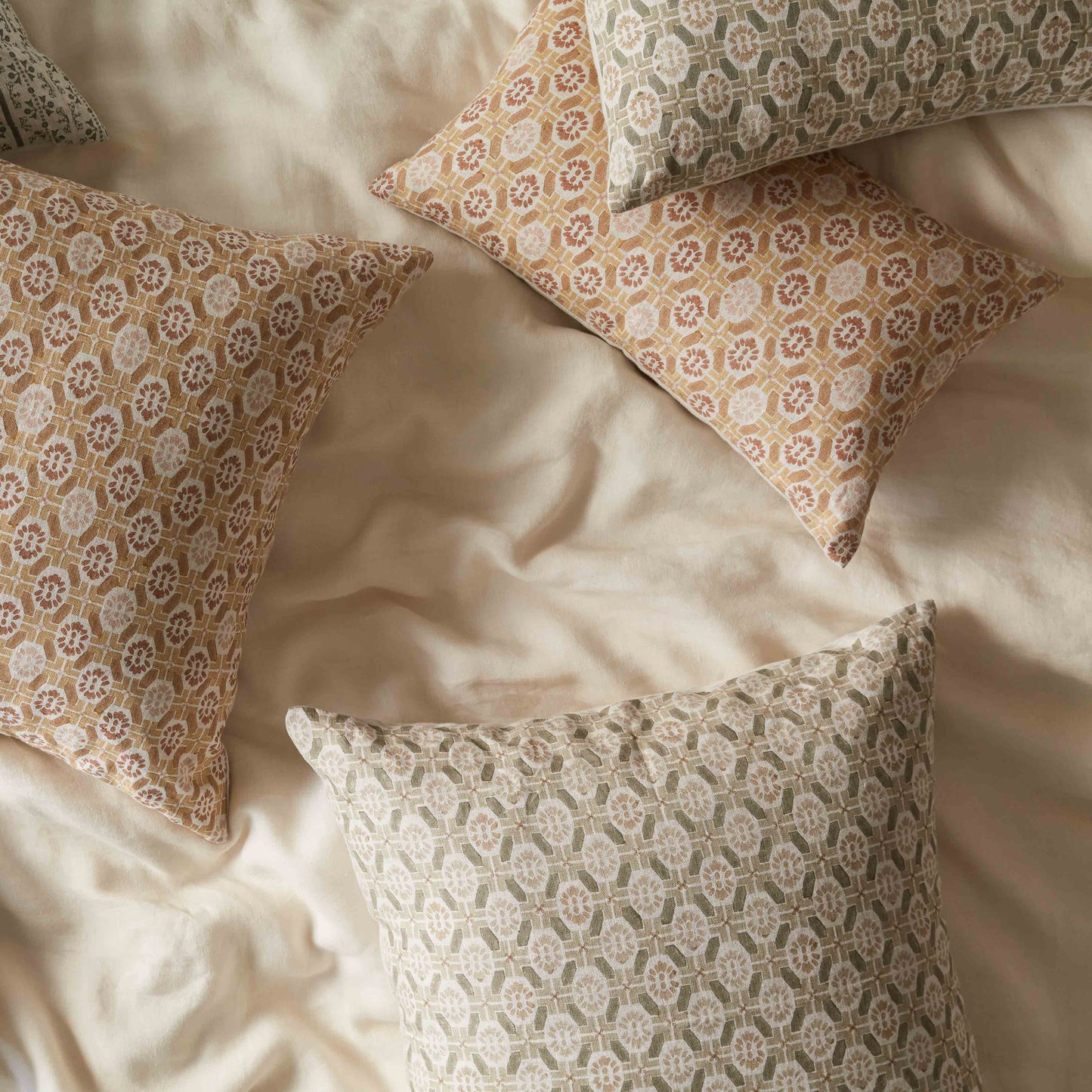 Ayana Block Print Lumbar Pillow