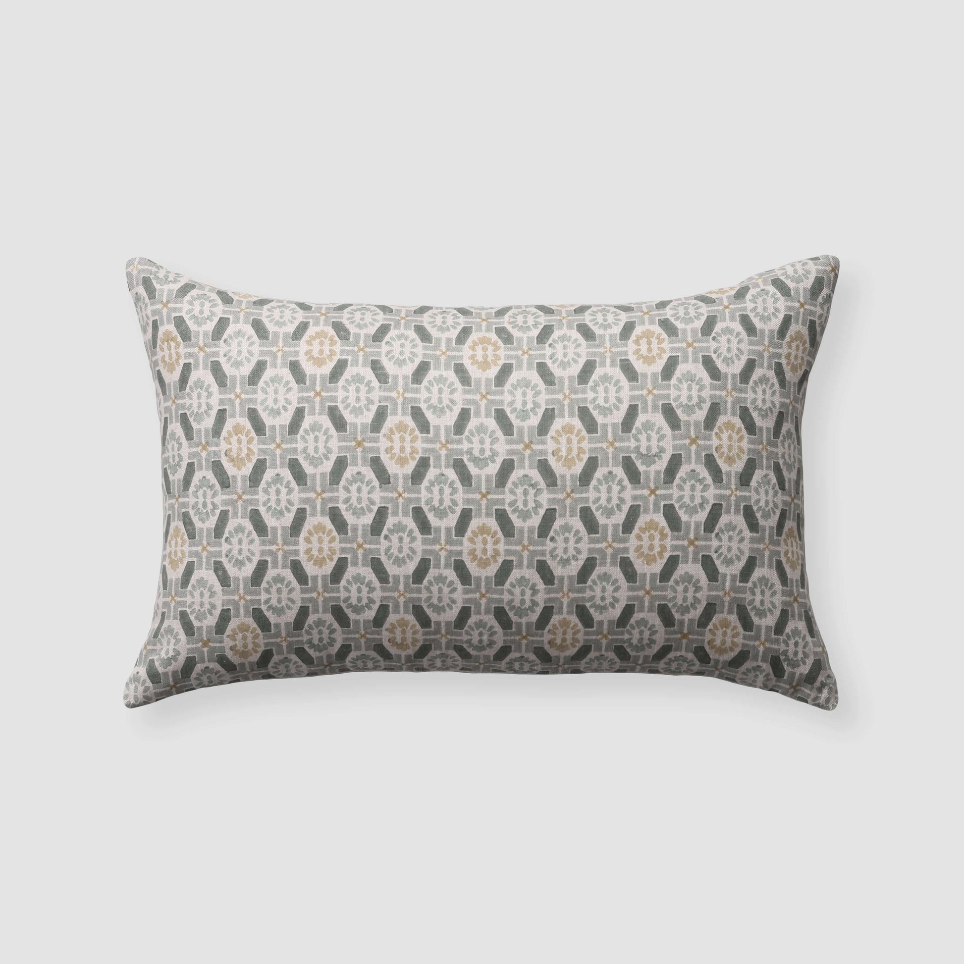 Ayana Block Print Lumbar Pillow
