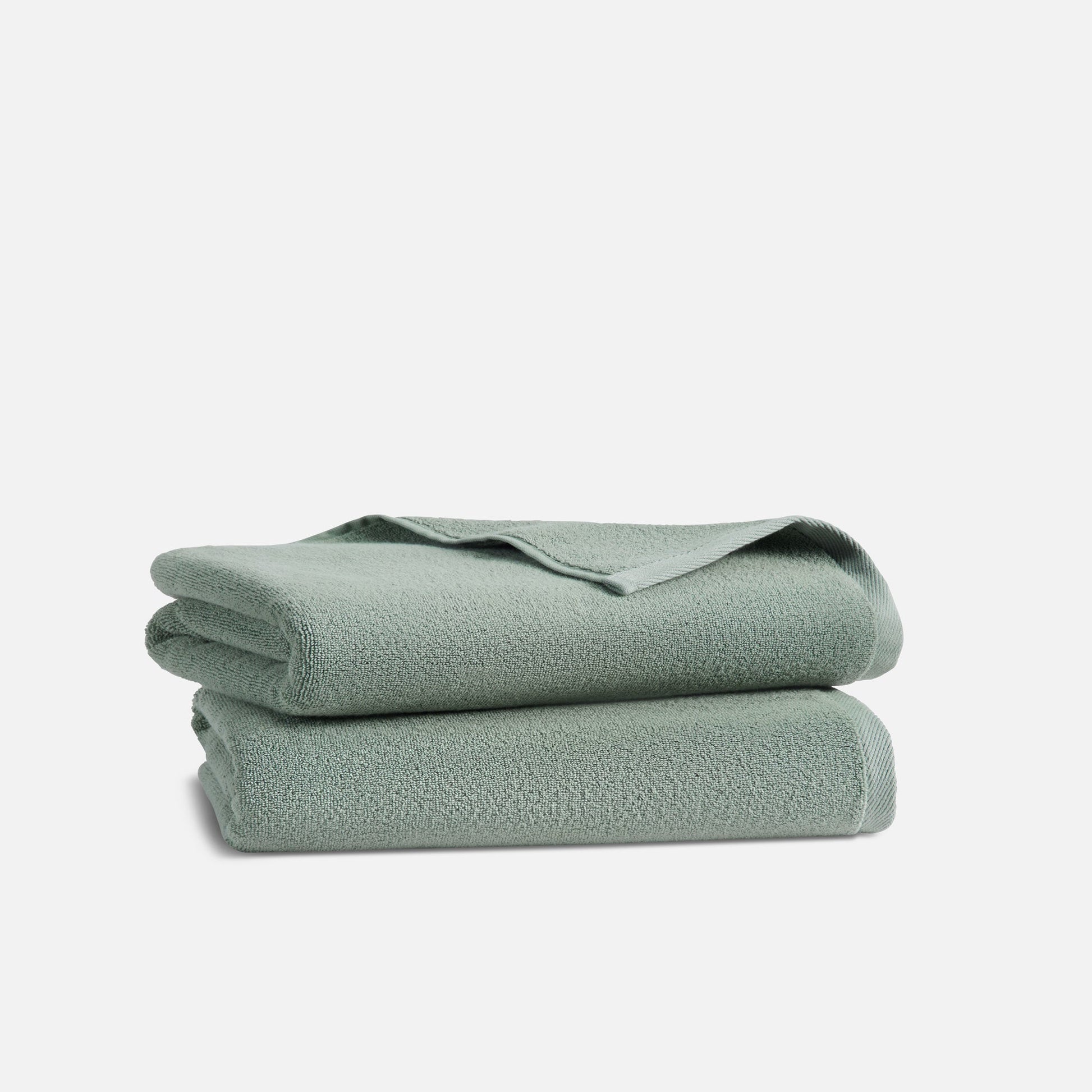 Plush Turkish Cotton Bath Towels Set of 2