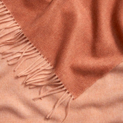 Two-Toned Lambswool Throw Blanket