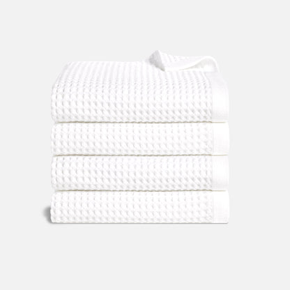 Dreamweave Waffle Set of 4 Bath Towel Bundle