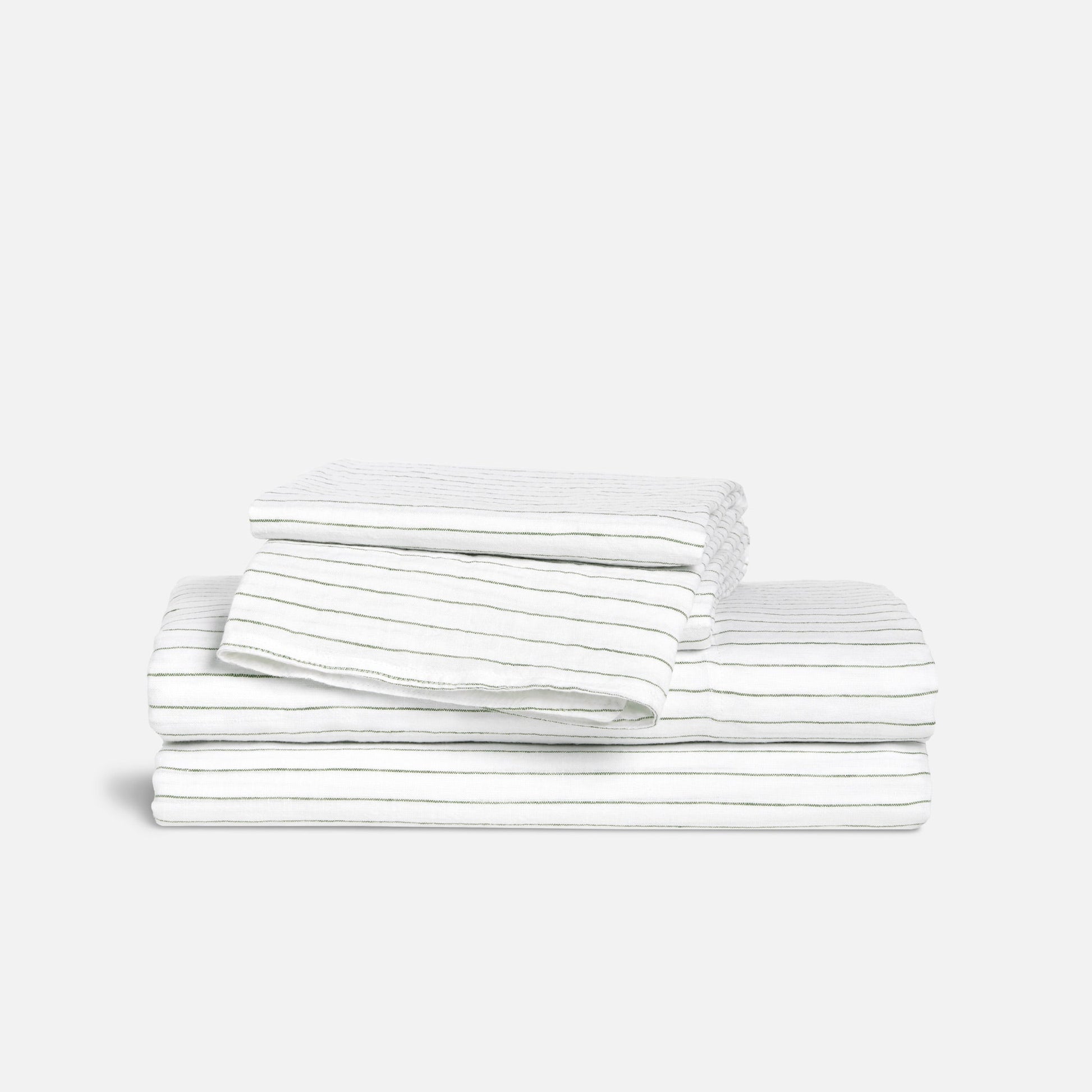 Set of 2 Washed European Linen Core Sheet Set Bundle