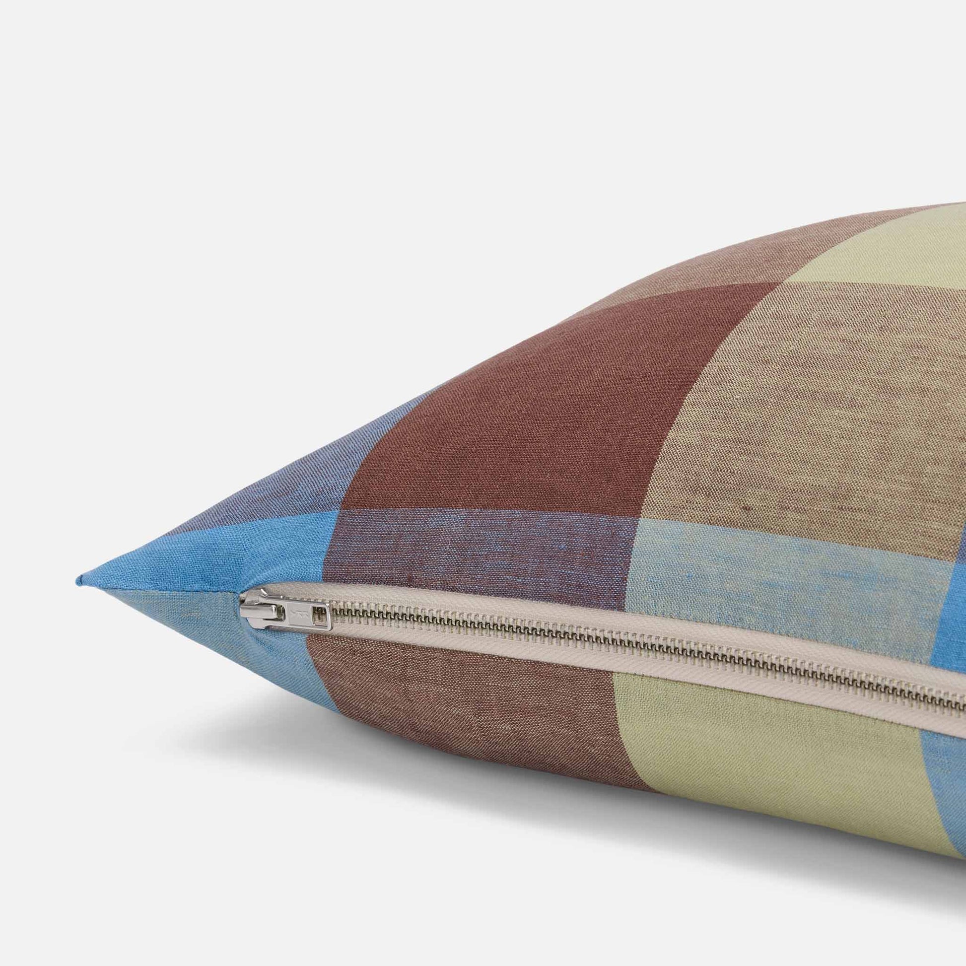 Washed European Linen Lumbar Pillow Cover