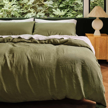 Washed European Linen Duvet Set