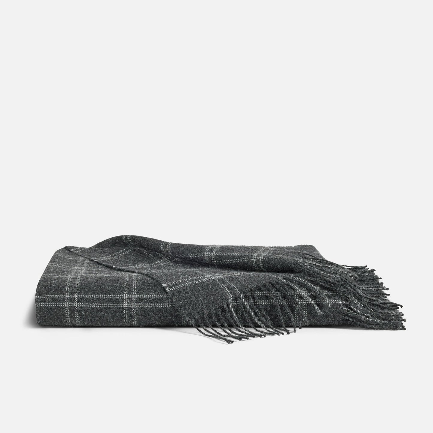 Alpaca Windowpane Throw Blanket - Last Call