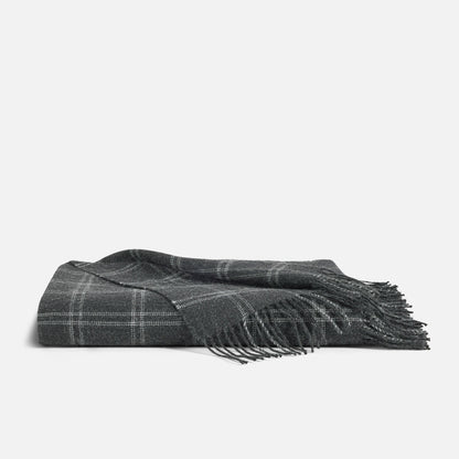 Alpaca Windowpane Throw Blanket - Last Call