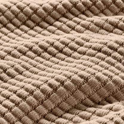 Grid Knit Cotton Throw Blanket - Last Call