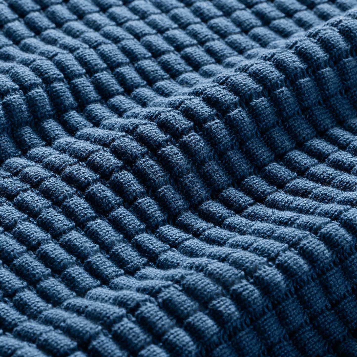 Grid Knit Cotton Throw Blanket - Last Call