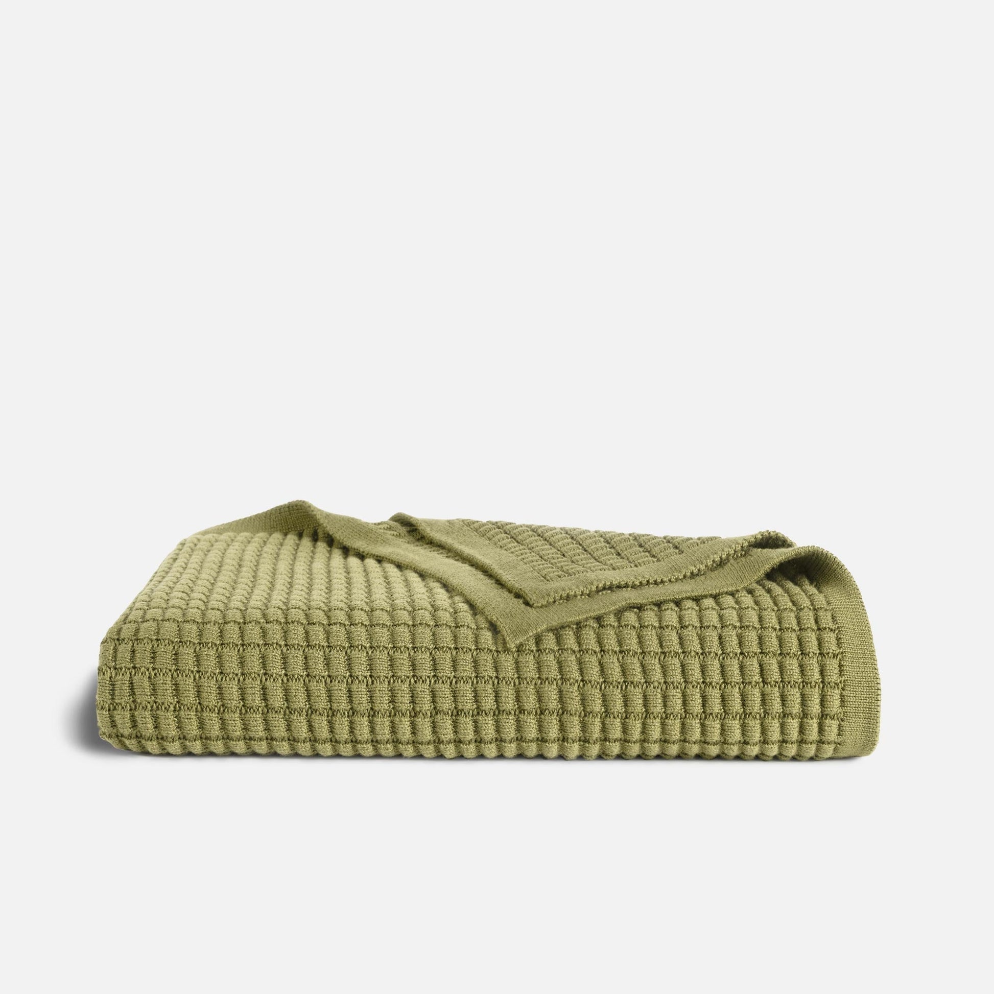 Grid Knit Cotton Throw Blanket - Last Call
