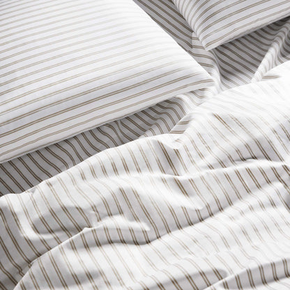 Classic Percale No Flat Sheet Set Bundle