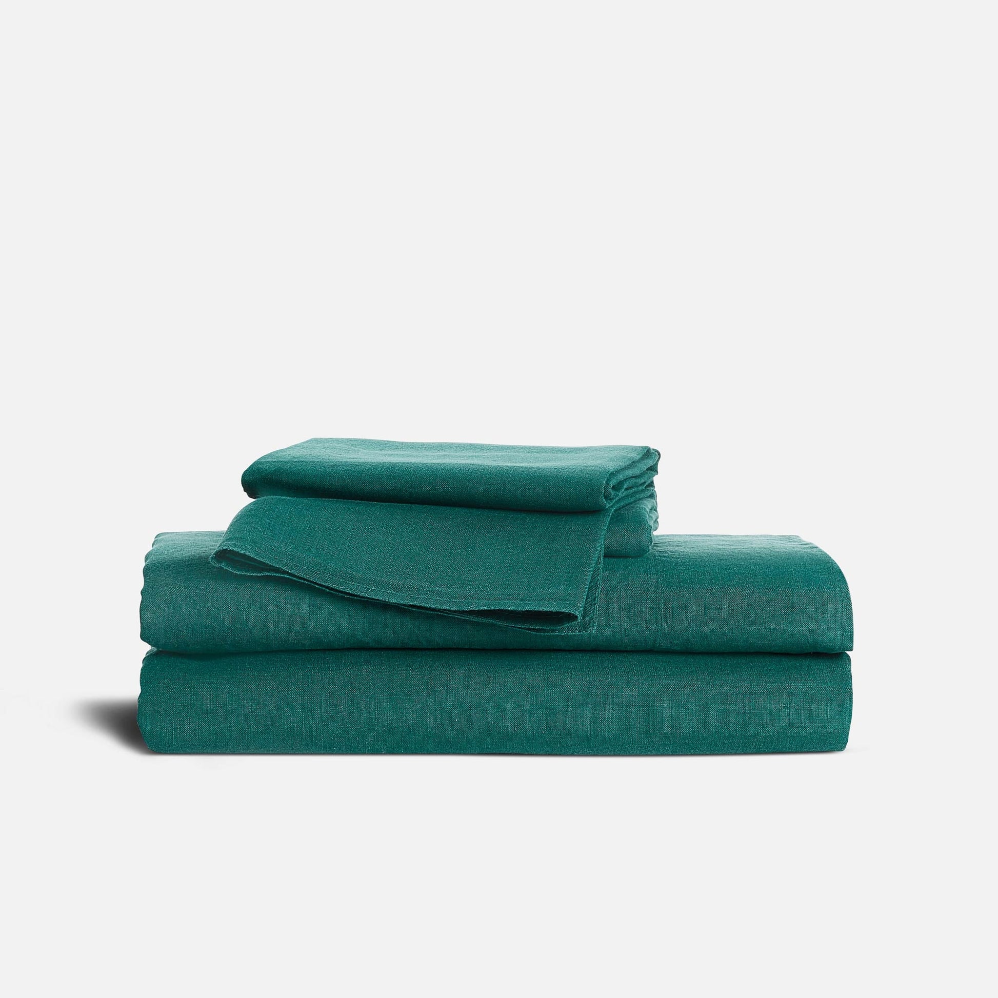 Set of 2 Washed European Linen Core Sheet Set Bundle