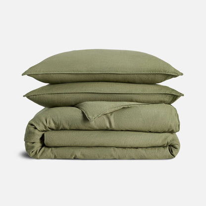 Washed European Linen Duvet Set