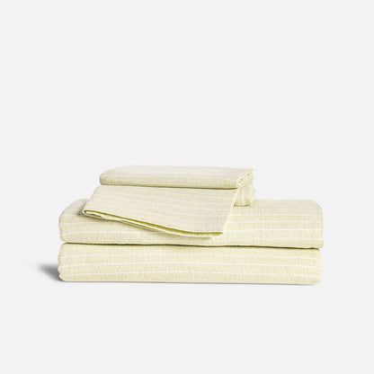 Set of 2 Washed European Linen Core Sheet Set Bundle