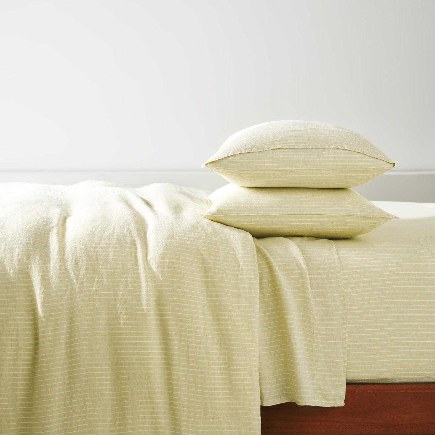 Set of 2 Washed European Linen Core Sheet Set Bundle