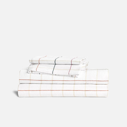 Set of 2 Washed European Linen Core Sheet Set Bundle