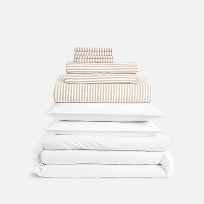 Washed European Linen Whole Bedding Bundle
