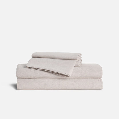 Set of 2 Washed European Linen Core Sheet Set Bundle