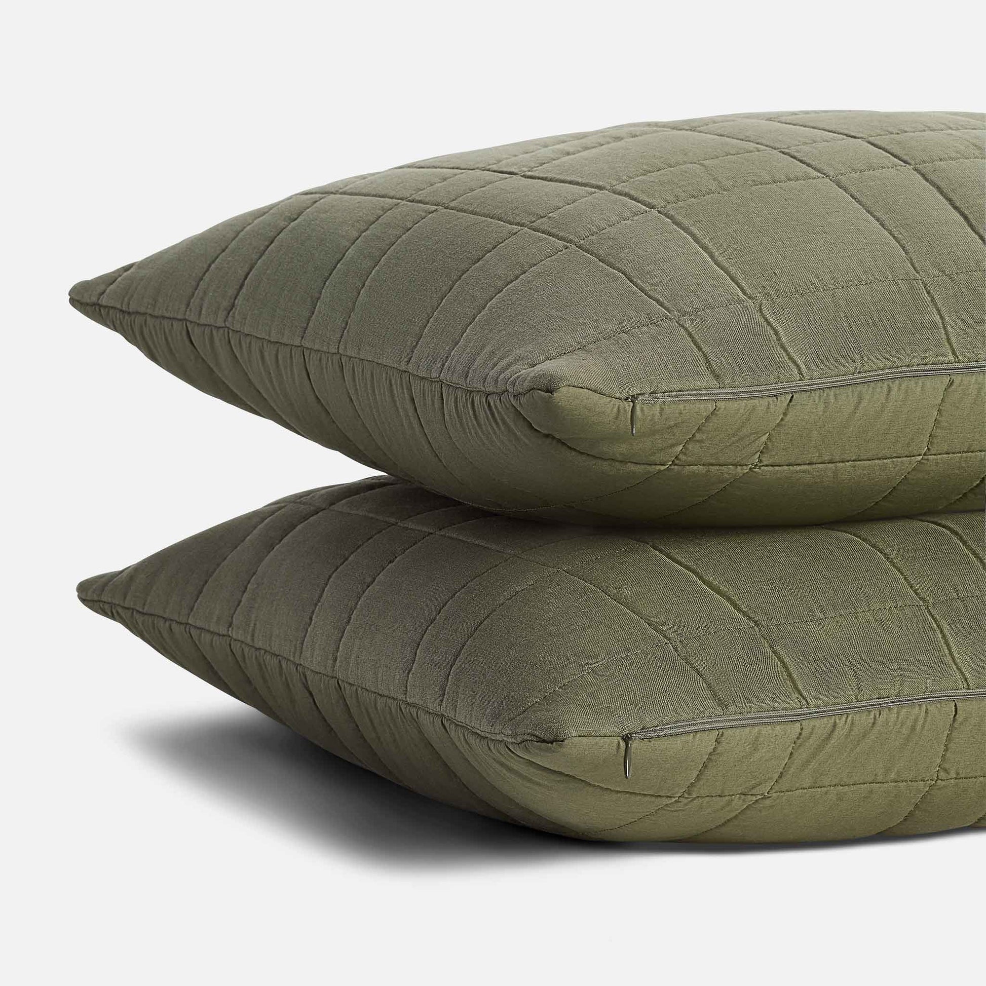 Washed European Linen Quilt Set