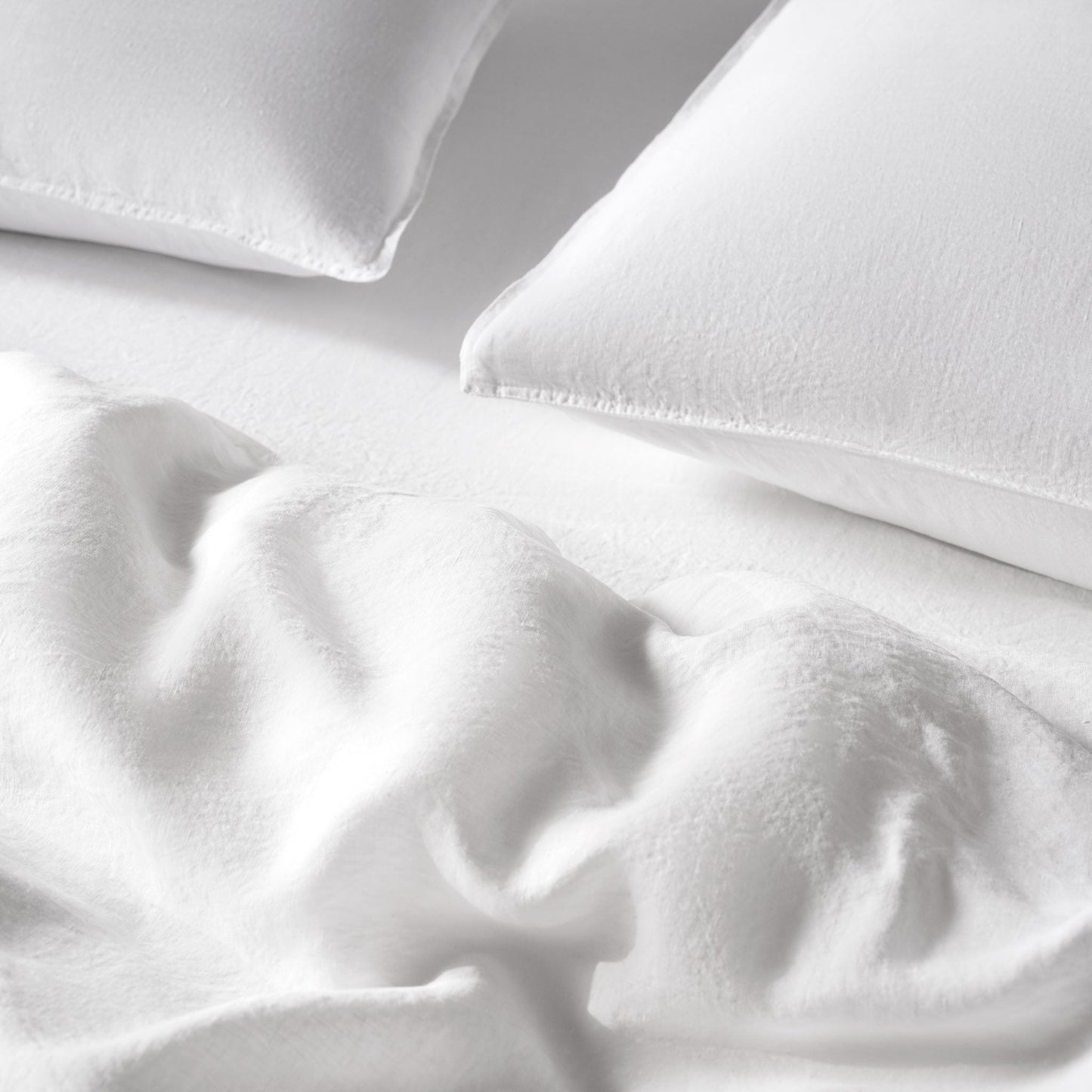 Set of 2 Washed European Linen Core Sheet Set Bundle