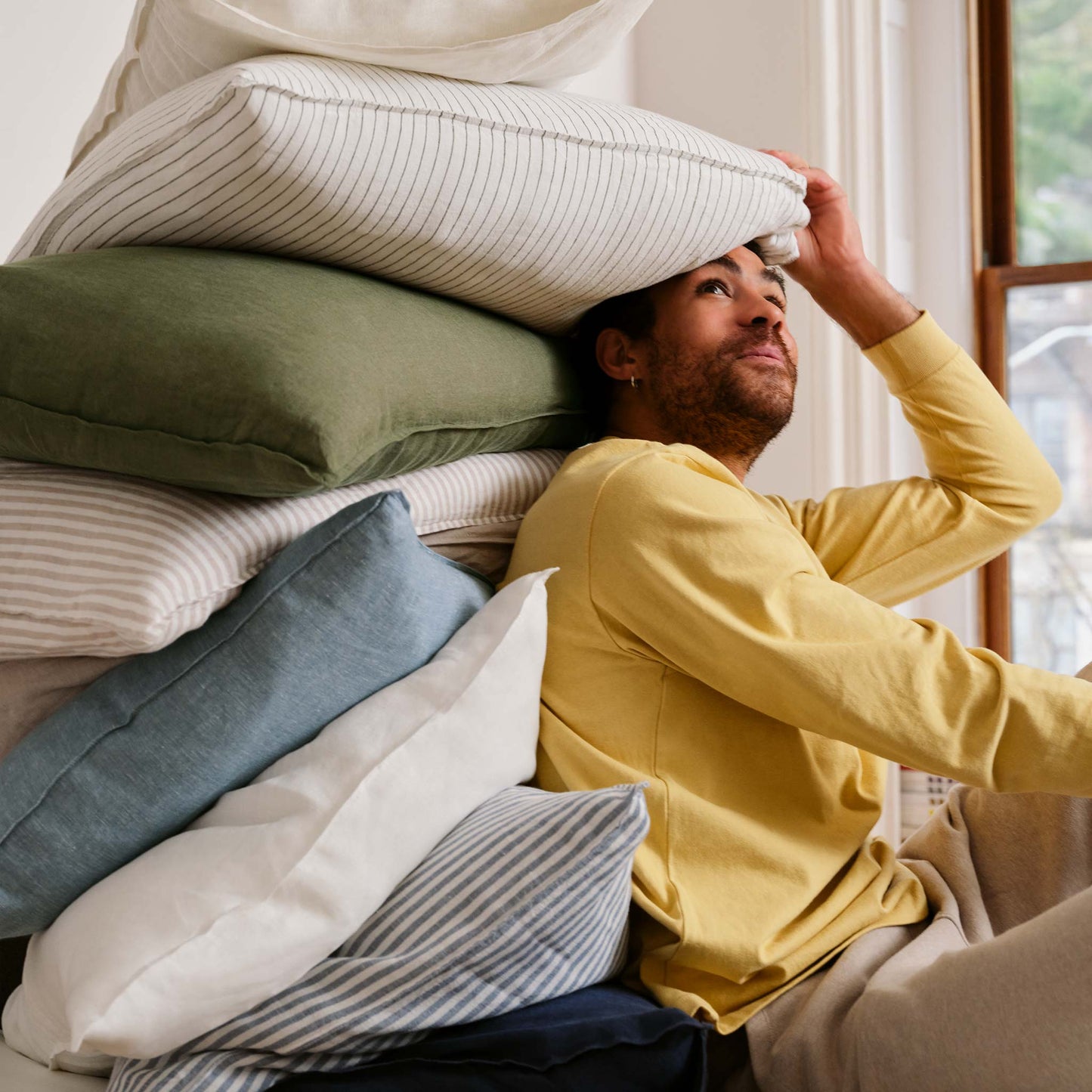 Washed European Linen Pillowcase Set
