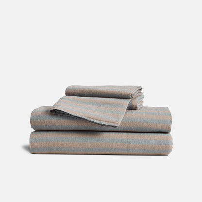 Set of 2 Washed European Linen Core Sheet Set Bundle