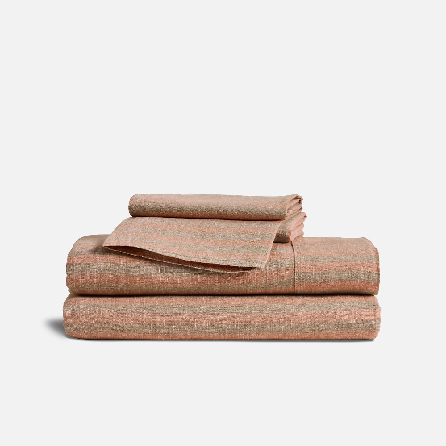 Set of 2 Washed European Linen Core Sheet Set Bundle