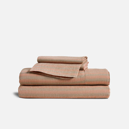 Set of 2 Washed European Linen Core Sheet Set Bundle