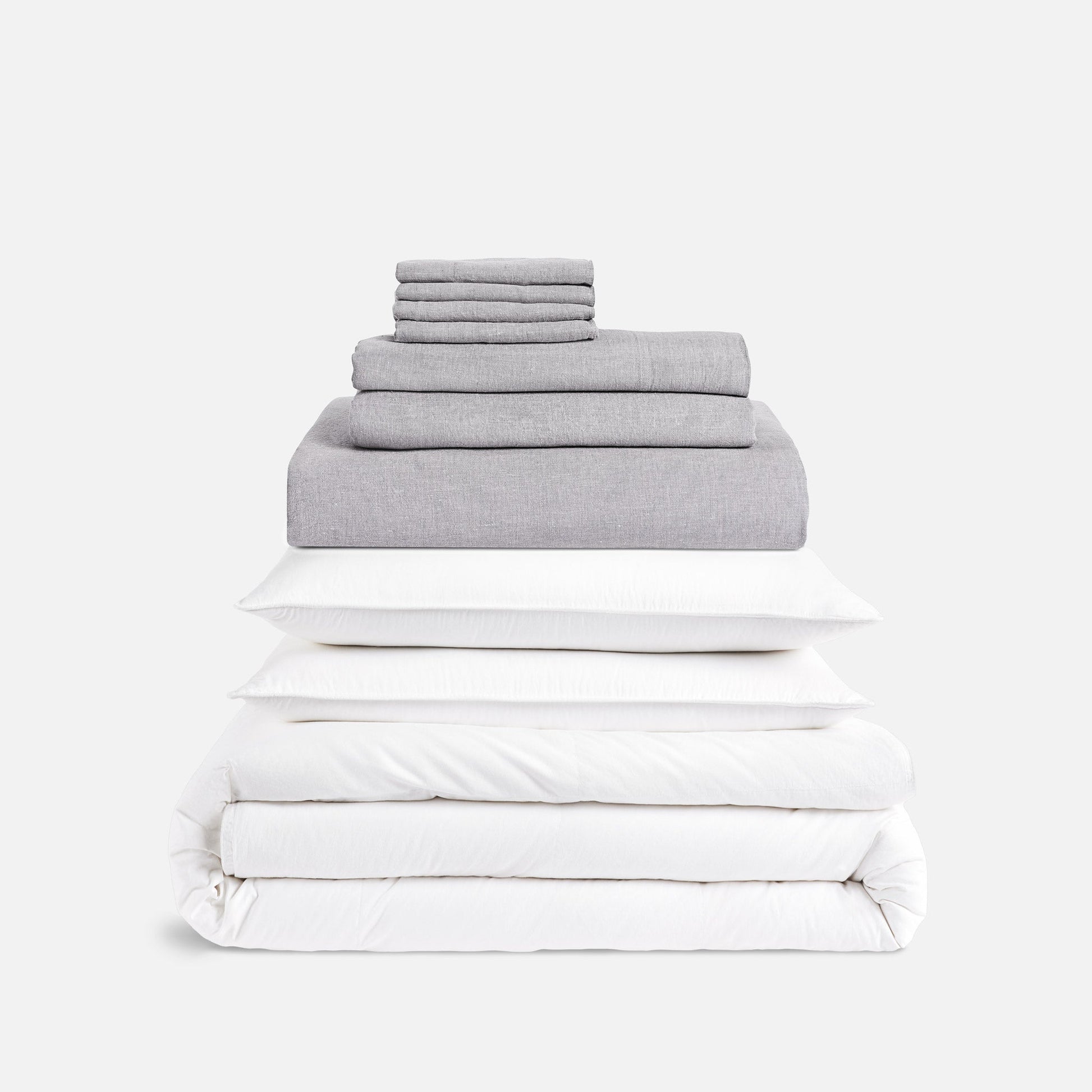 Washed European Linen Whole Bedding Bundle