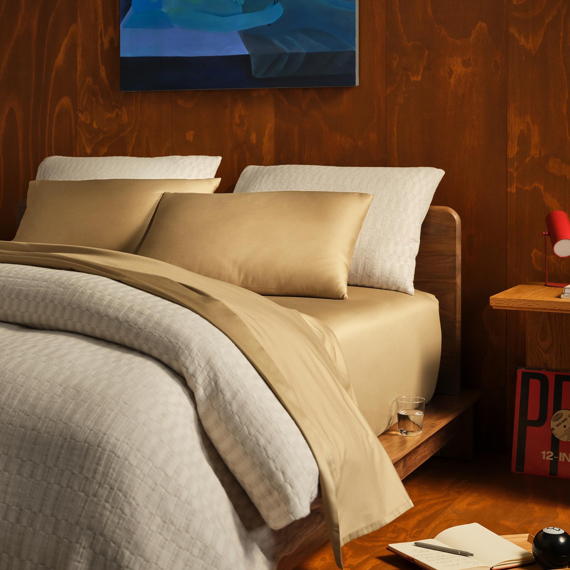 Woven Checkerboard Duvet Cover