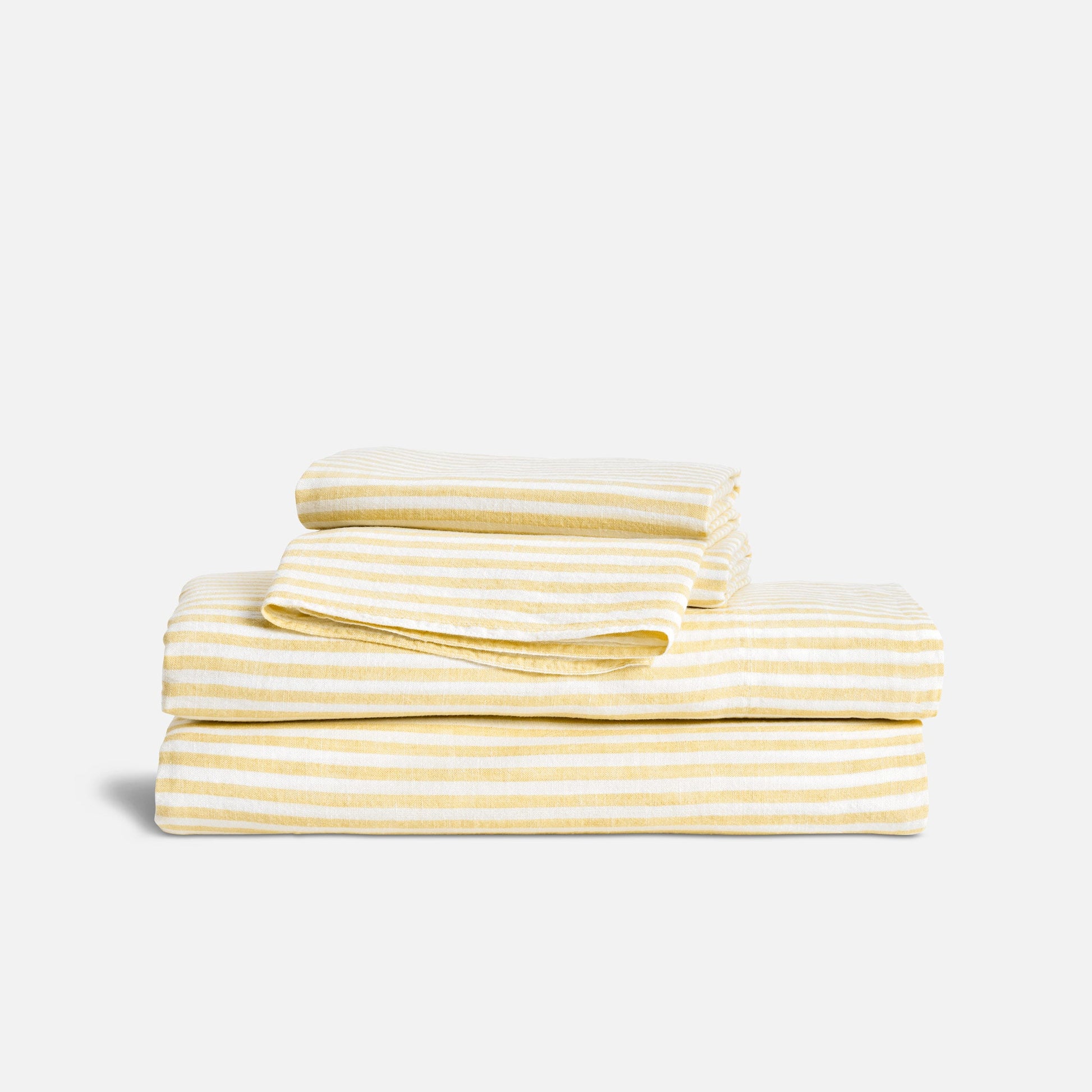 Set of 2 Washed European Linen Core Sheet Set Bundle