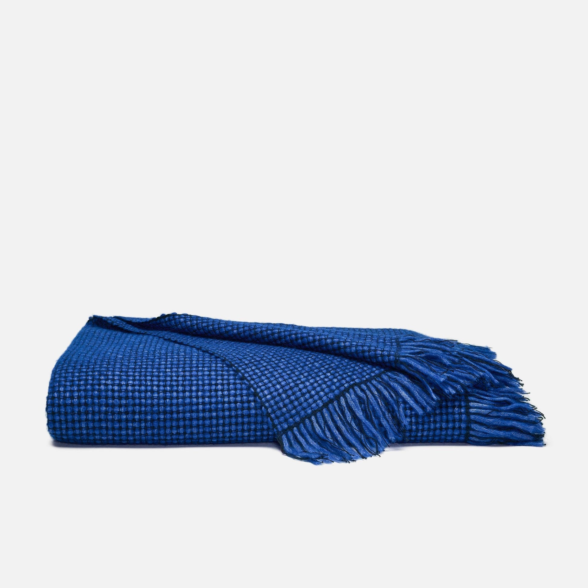Basketweave Alpaca Throw Blanket