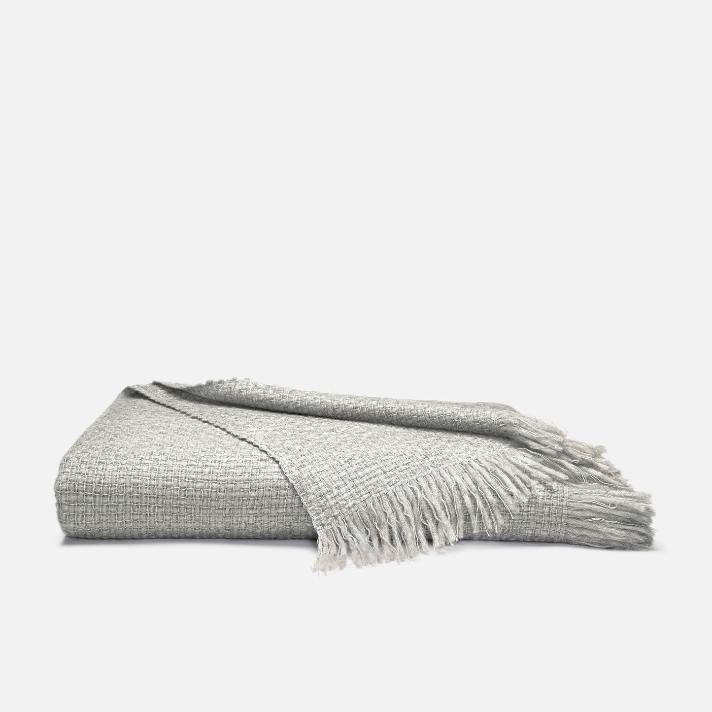 Alpaca Windowpane Throw Blanket - Last Call