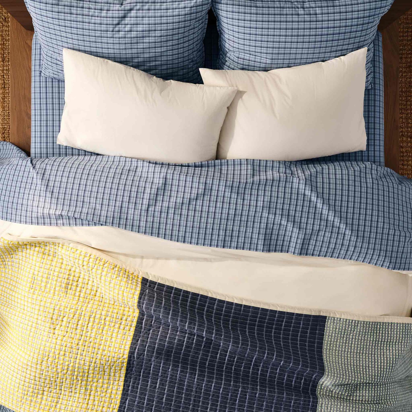 Set of 2 Washed Classic Percale Core Sheet Set Bundle