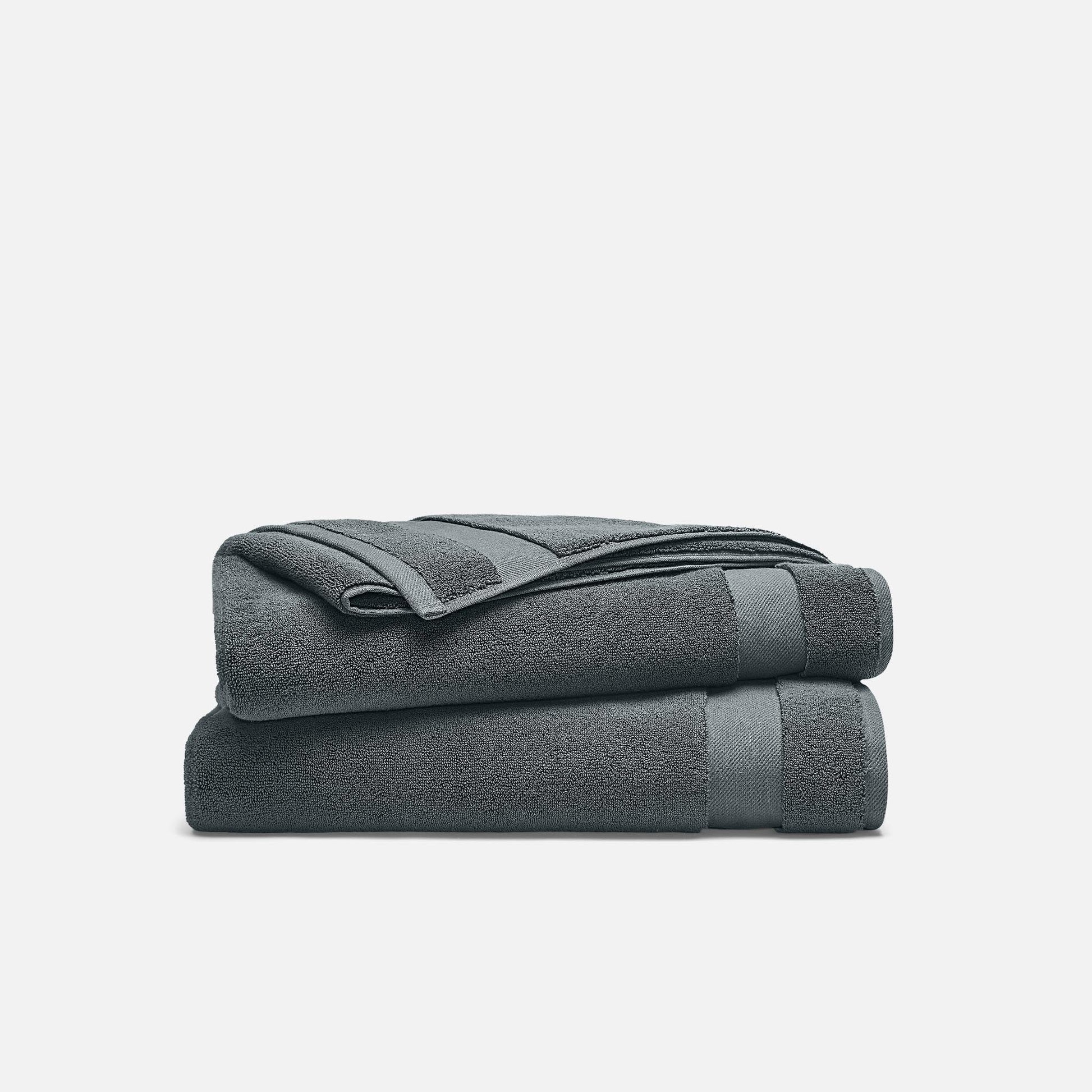 Super-Plush Turkish Cotton Bath Towels Set of 2