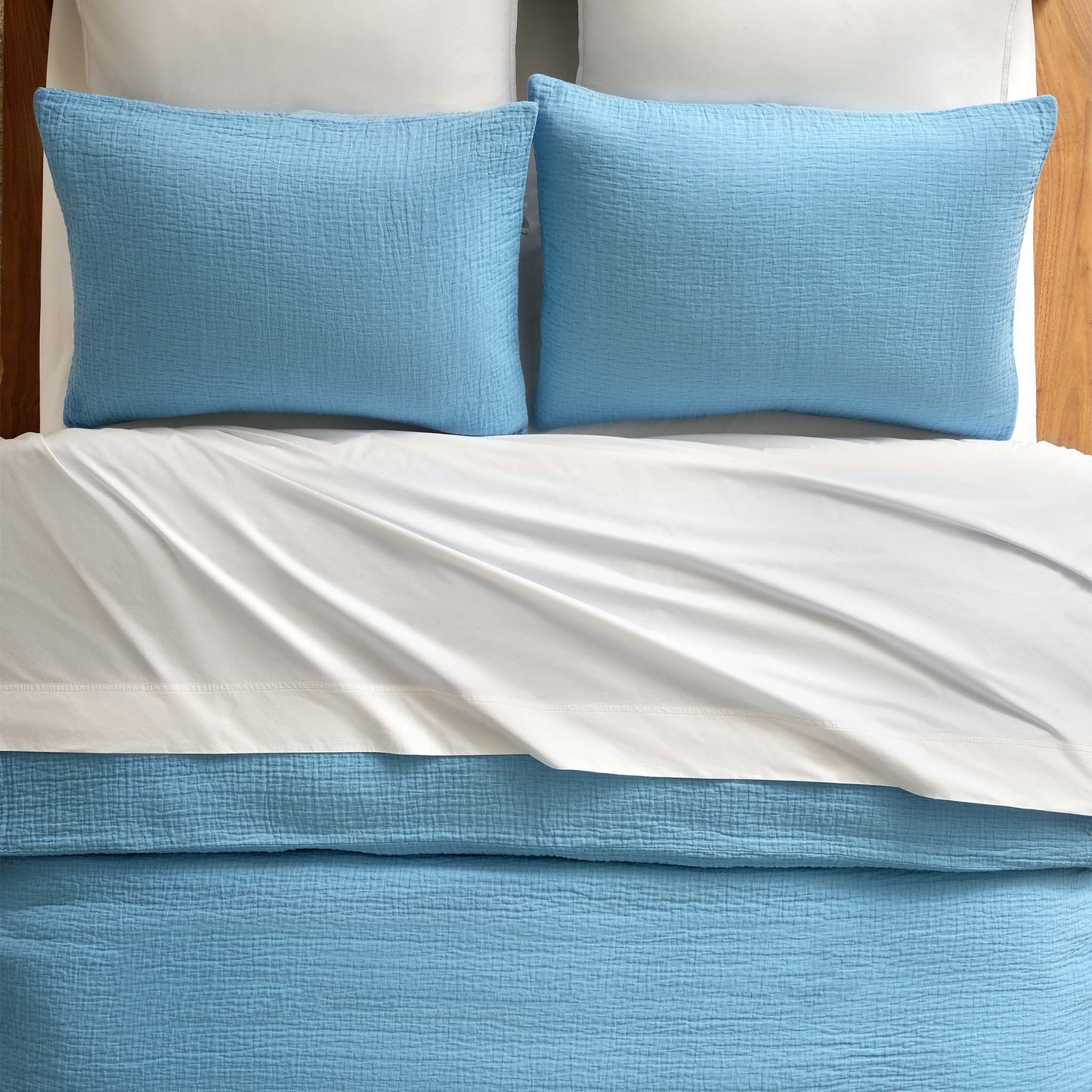 Breezeweave Crinkle Cotton Sham Set