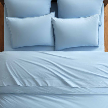 Set of 2 Washed Classic Percale Core Sheet Set Bundle