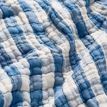 Breezeweave Cotton Gingham Bed Blanket